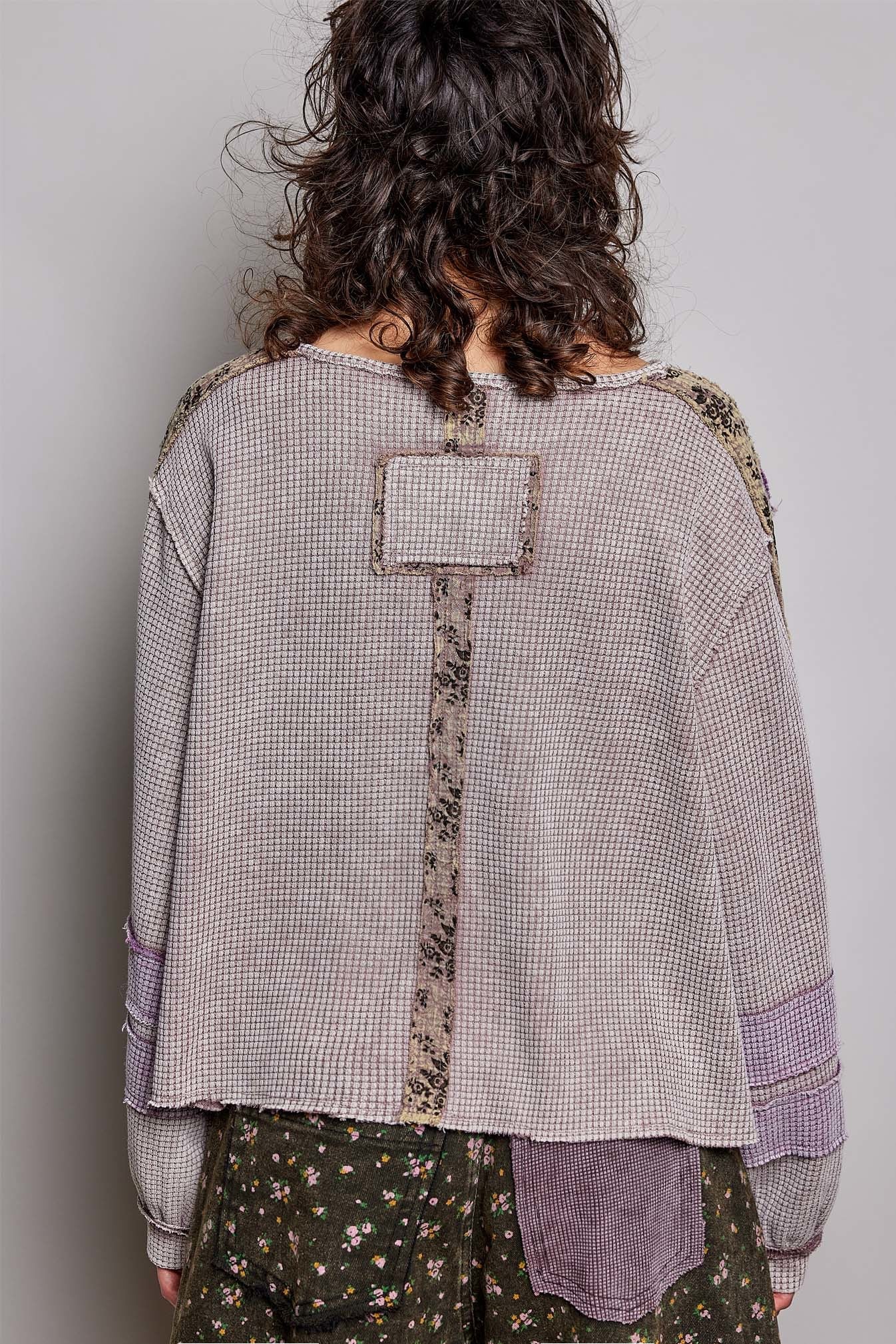 Come As You Are Oversized Waffle Knit Top - Westly