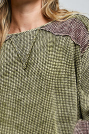 Come As You Are Oversized Waffle Knit Top - Westly