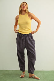 Comfy Days Pinstripe Pants - Westly