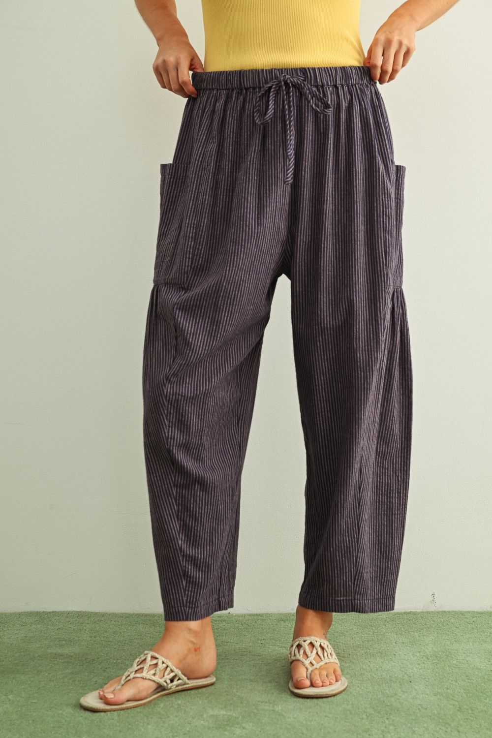 Comfy Days Pinstripe Pants - Westly