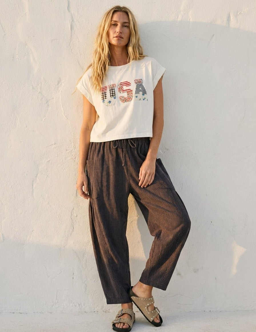 Comfy Days Pinstripe Pants - Westly