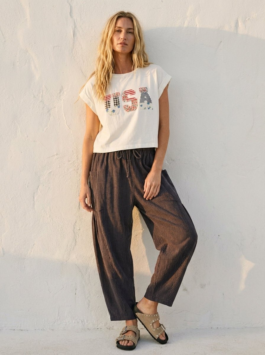 Comfy Days Pinstripe Pants - Westly