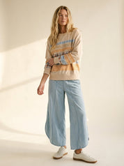 Common Thread Mixed Patch Washed Terry Pullover - Westly
