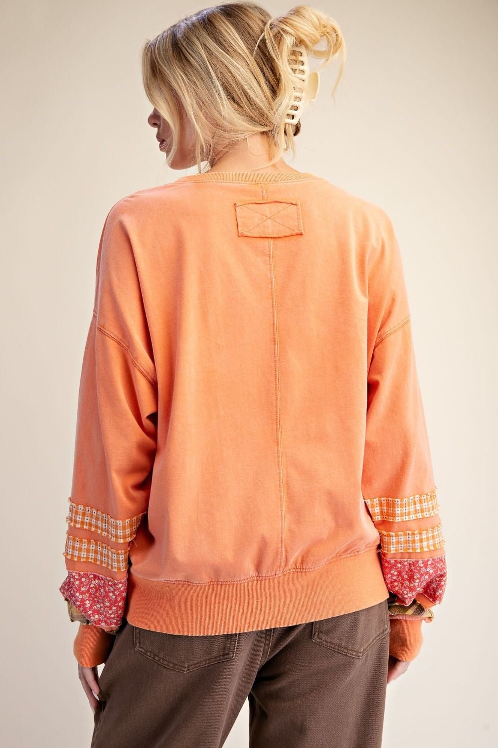 Common Thread Mixed Patch Washed Terry Pullover - Westly