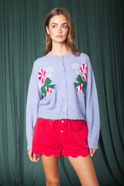 Confection Candy Cane Knit Cardigan - Westly