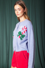 Confection Candy Cane Knit Cardigan - Westly