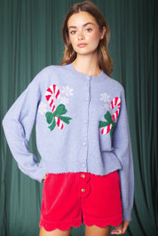 Confection Candy Cane Knit Cardigan - Westly