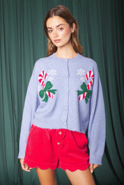 Confection Candy Cane Knit Cardigan - Westly