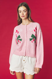 Confection Candy Cane Knit Cardigan - Westly