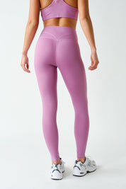 Contour Line Contoured Stretch Leggings in Mulberry, photo 3