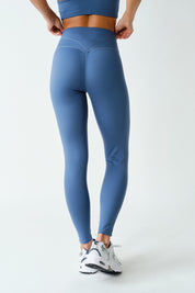 Contour Line Contoured Stretch Leggings in Ocean, photo 3