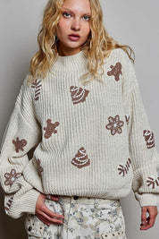Cookie Cutter Mock-Neck Chenille Sweater - Westly