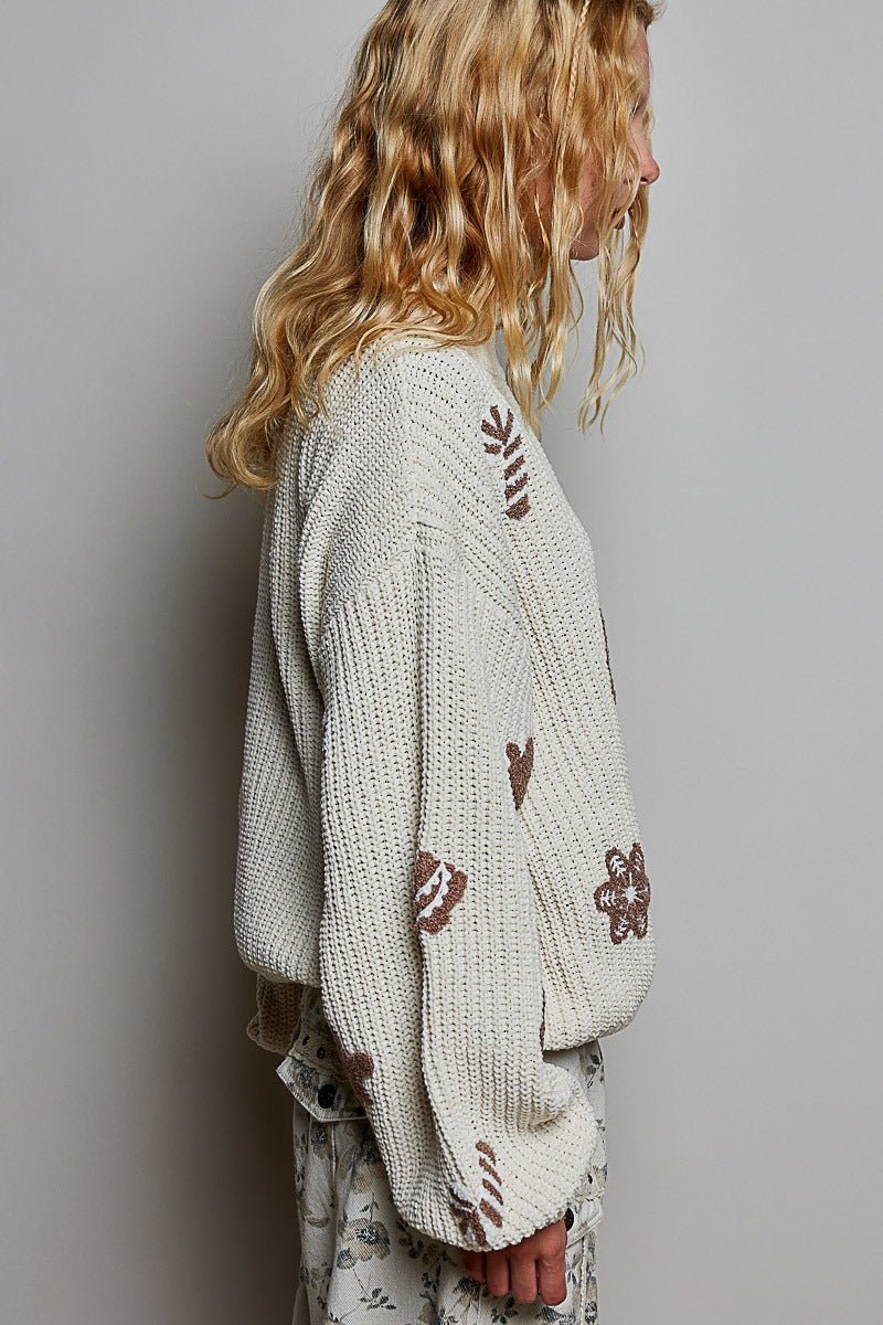 Cookie Cutter Mock-Neck Chenille Sweater - Westly