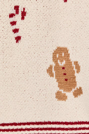 Cookie Swap Gingerbread Knit Sweater in Cream Red — product photo 06