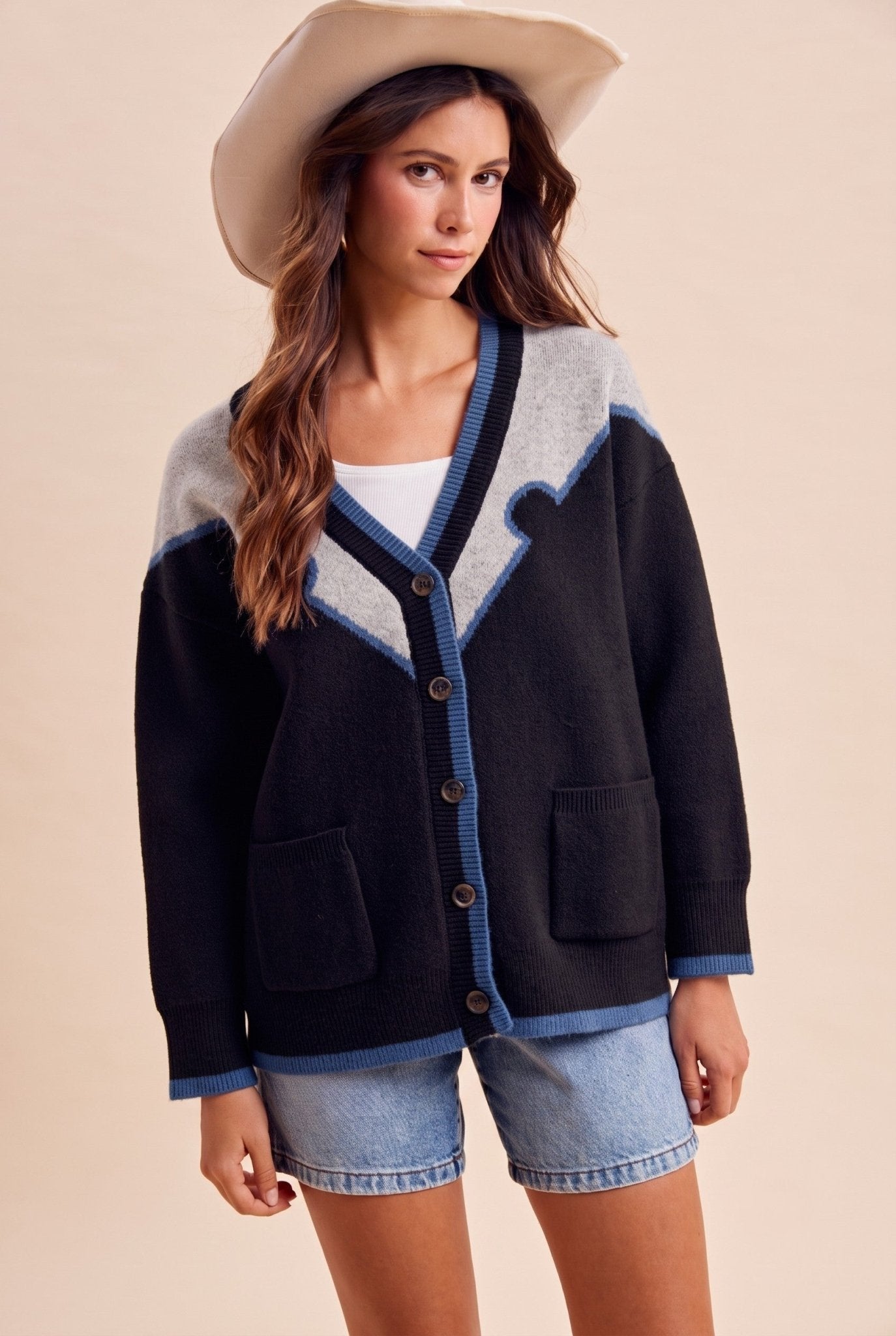 Copper Canyon Horse Embroidered Sweater Cardigan - Westly