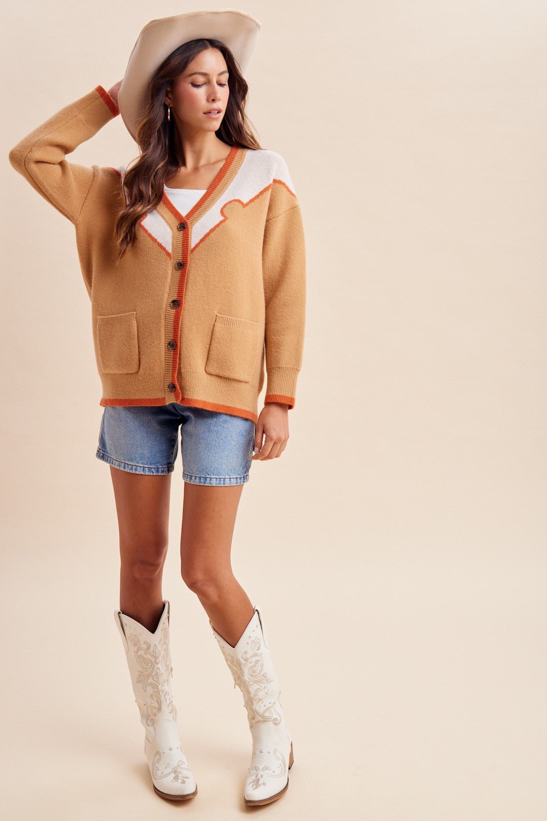 Copper Canyon Horse Embroidered Sweater Cardigan - Westly