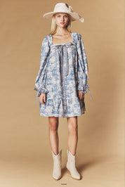 Cotswold Toile Babydoll Mini Dress - Westly