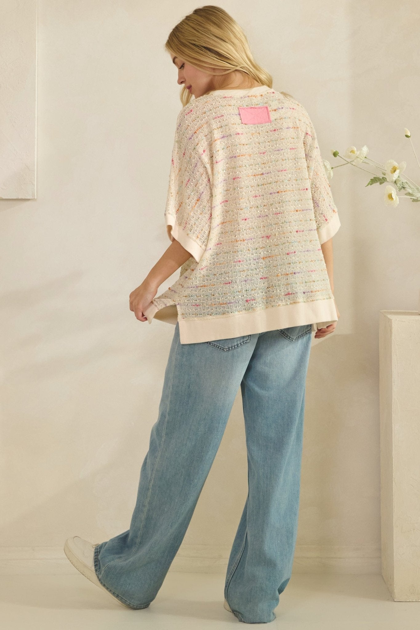 Cotton Candy Peace Knit Top - Westly