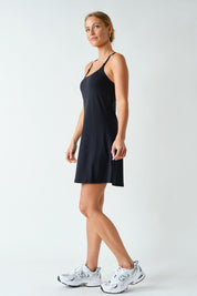 Court Time Racerback Active Dress in Black, photo 2