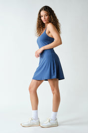 Court Time Racerback Active Dress in Ocean, photo 3