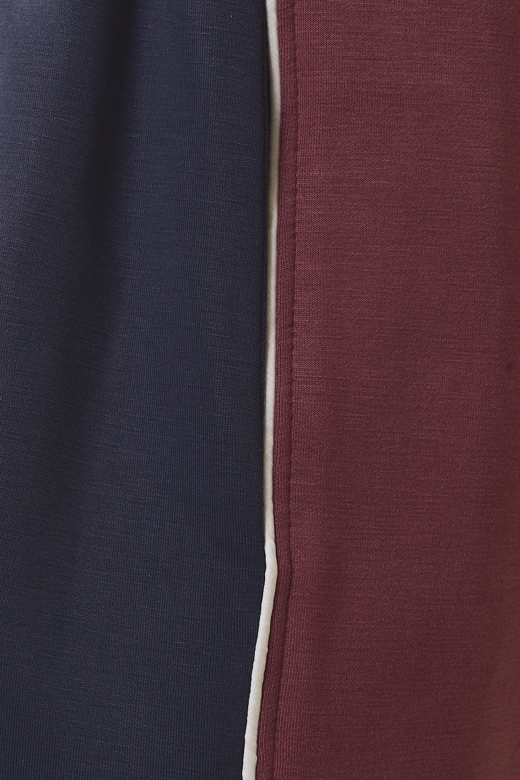 Courtyard Piped Track Shorts - Navy Maroon