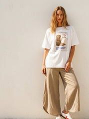 Cowboy USA Stamp Oversized Graphic Tee - Westly