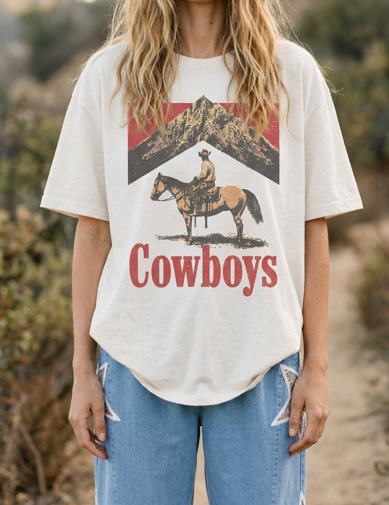 Cowboys Oversized Graphic Tee - Westly