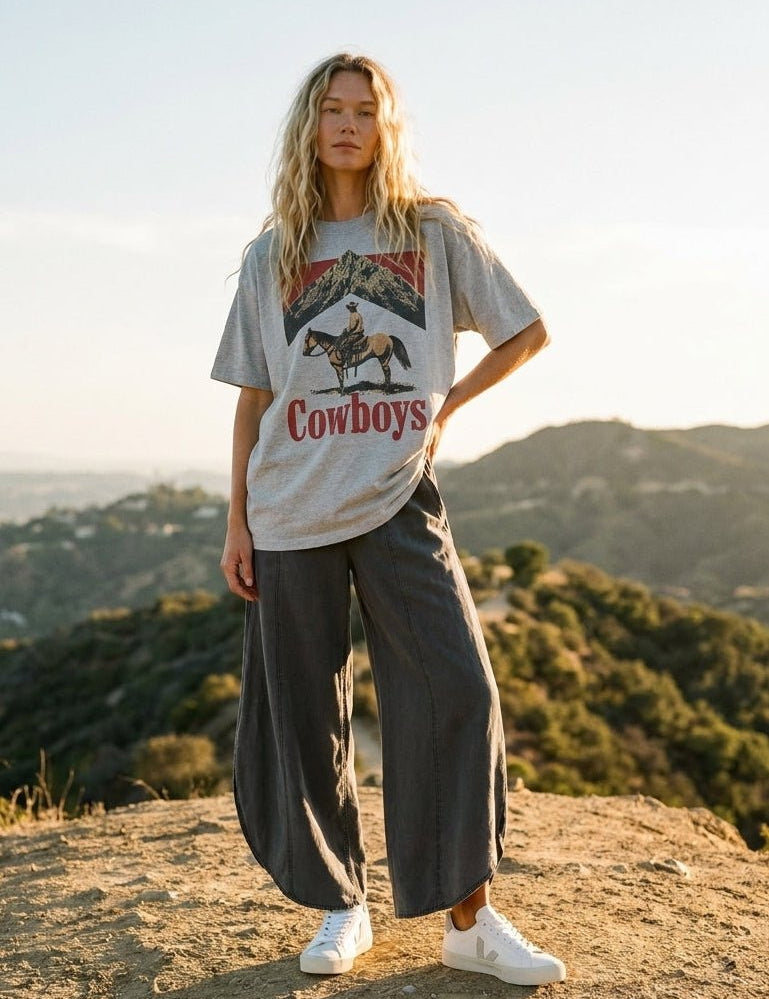 Cowboys Oversized Graphic Tee - Westly