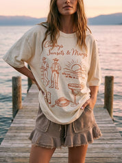 Cowboys, Sunsets & Margs Graphic Tee - Westly