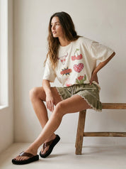 Cowgirl Collage Oversized Graphic Tee - Westly