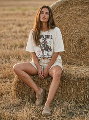 Cowgirl Social Club Oversized Graphic Tee - Westly