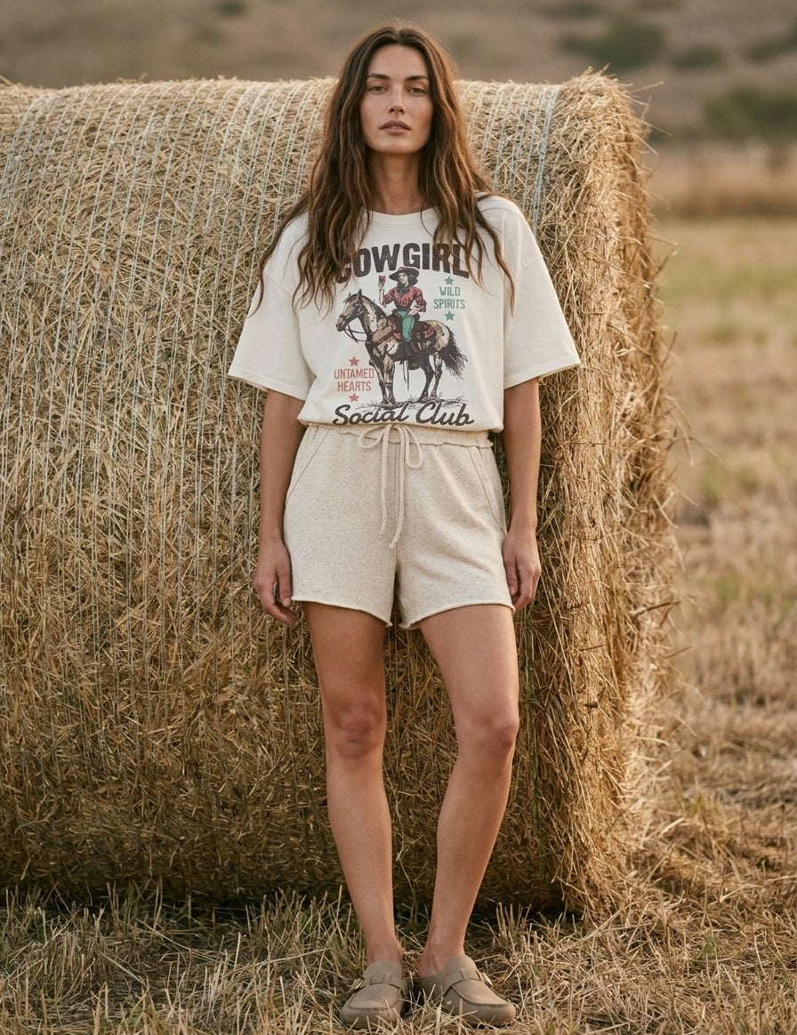 Cowgirl Social Club Oversized Graphic Tee - Westly