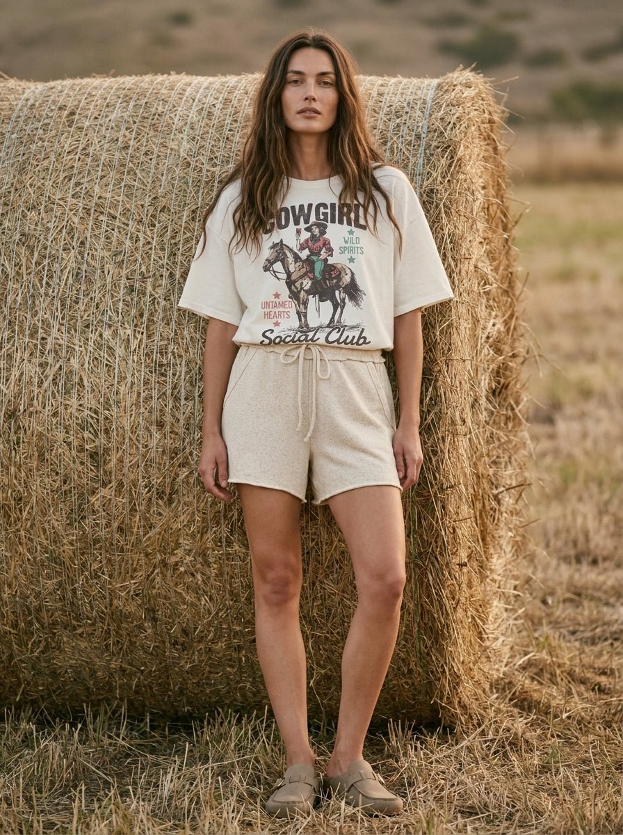 Cowgirl Social Club Oversized Graphic Tee - Westly