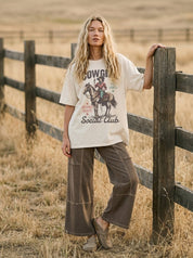 Cowgirl Social Club Oversized Graphic Tee - Westly