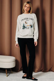 Crater Lake Graphic Crewneck Sweatshirt - Westly