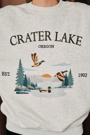 Crater Lake Graphic Crewneck Sweatshirt - Westly
