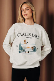 Crater Lake Graphic Crewneck Sweatshirt - Westly
