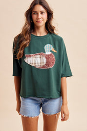 Creekside Mallard Patchwork Dolman Sleeve Top - Westly