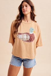 Creekside Mallard Patchwork Dolman Sleeve Top - Westly