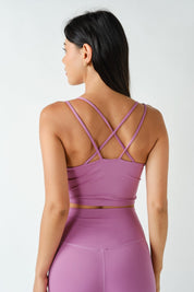 Cross Talk Crisscross Strap Sports Bra - Westly