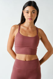 Cross Talk Crisscross Strap Sports Bra - Westly