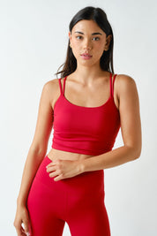 Cross Talk Crisscross Strap Sports Bra - Westly