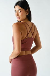 Cross Talk Crisscross Strap Sports Bra - Westly