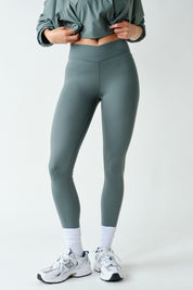 Crosscurrent Crossover Waist Leggings in Eucalyptus, photo 1