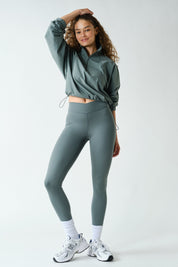 Crosscurrent Crossover Waist Leggings in Eucalyptus, photo 3
