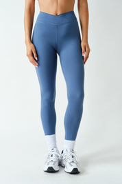 Crosscurrent Crossover Waist Leggings in Ocean, photo 1