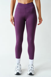 Crosscurrent Crossover Waist Leggings in Purple Iris, photo 1