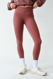 Crosscurrent Crossover Waist Leggings in Rosewood, photo 1