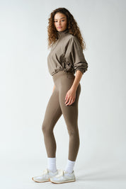 Crosscurrent Crossover Waist Leggings in Truffle, photo 3