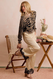 Crosswalk Zebra Knit Cardigan - Westly